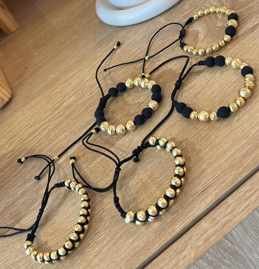 Manilla diamantada de 11 balines (6mm y 8mm)